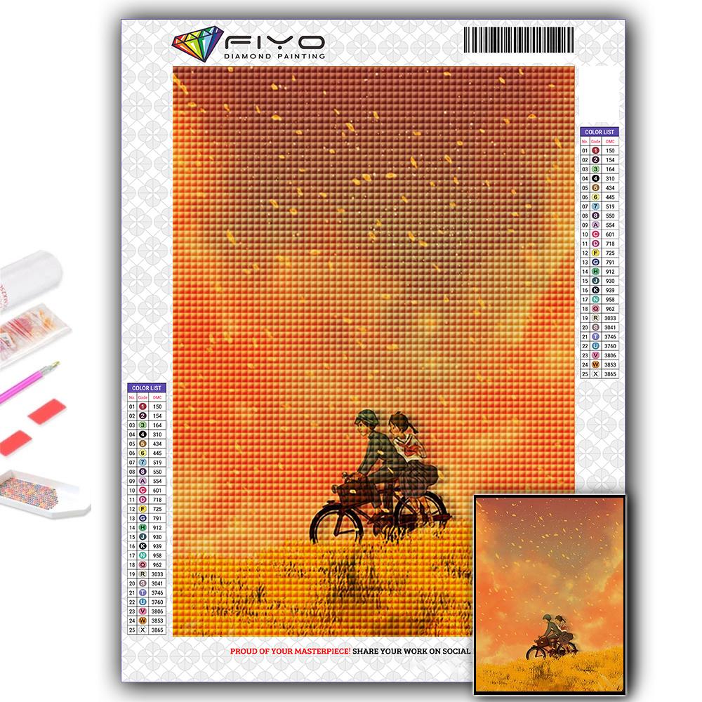 5D Diy Diamond Painting Hayao Miyazaki Anime Poster Cross Stitch Full Diamond Embroidery Mosaic