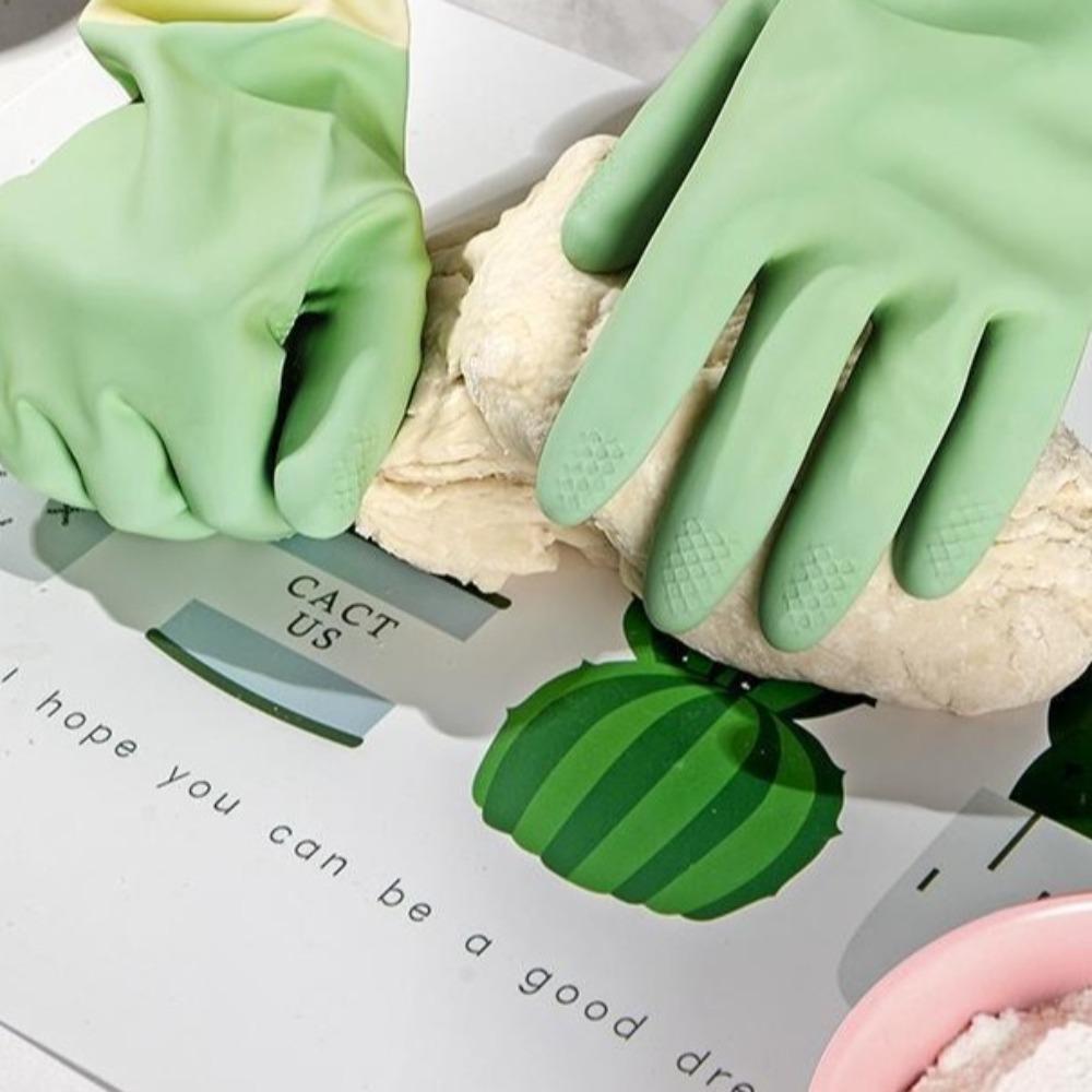 5Pairs Reusable Laundry Gloves Latex Dishwashing Gloves Durable Cleaning Gloves Kitchen