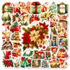 50 Tree Root Christmas Stickers, Party Gift Decorations, Water Bottles, Computer Stickers