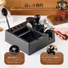 Espresso Knock Box, Multifunctional Coffee Accessory Storage Box with 51mm-58mm Tamper Base, Knocking, Tamping, and Storage, 9-in-1 Coffee Tamper, ABS