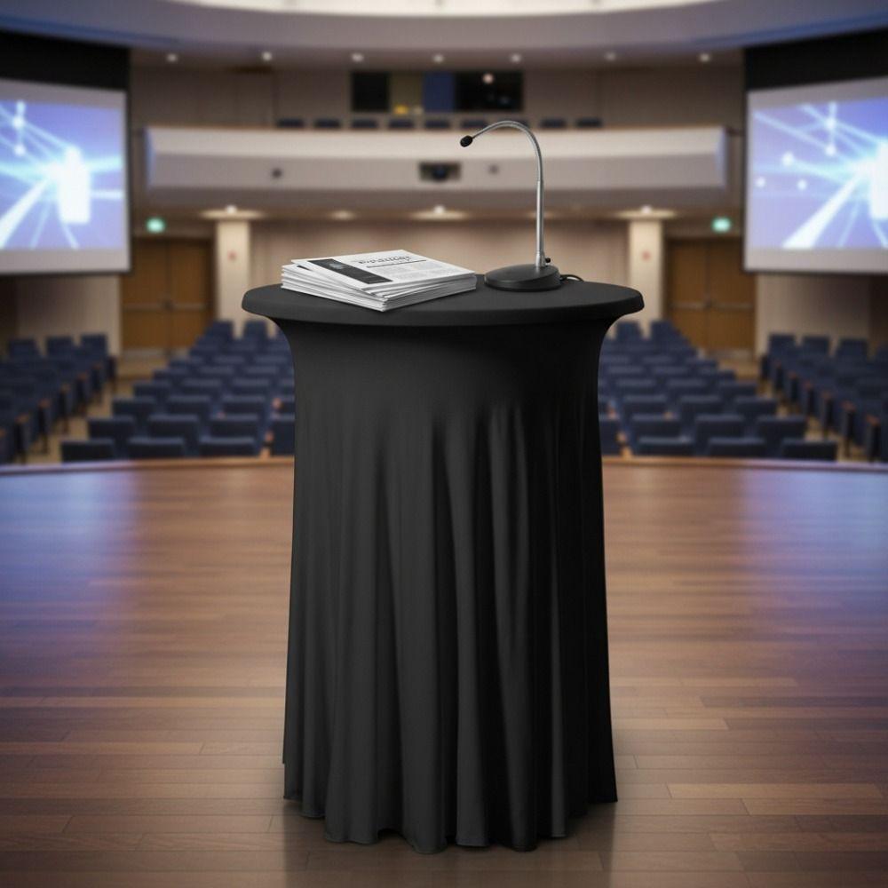 Solid Color Conference Table Skirt Elastic Bar Table Cover Practical Bar Counter Cover Hotel