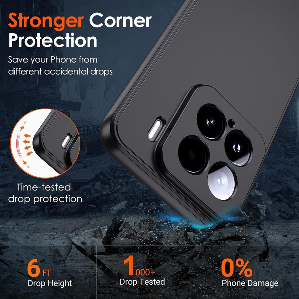 Роскошный Матовый Силиконовый Мягкий Чехол Для Xiaomi Mi 15 14 14T 13 13T 12 12X 12S 12T Lite Pro Ultra Сплошной Черный Матовый Чехол ТПУ Оболочка