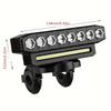LED Bike Headlight with 130DB Bell Bicycle Front Light Rechargeable Power Bank Multi-models Cycling Lamp for Mountain Road Bike