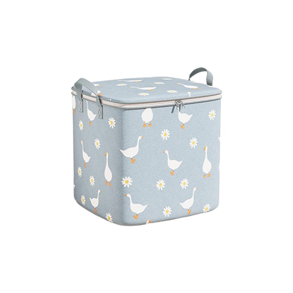 Large Capacity Storage Bag For Blankets Clothes Non Woven Fabric Foldable Seasonal Clothing Organizer With Handles