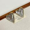 New Fashion Retro Heart Earrings 3D Transparent Exquisite and Elegant Ear Ornaments Unique Korean Heart-Shaped Studs Earrings