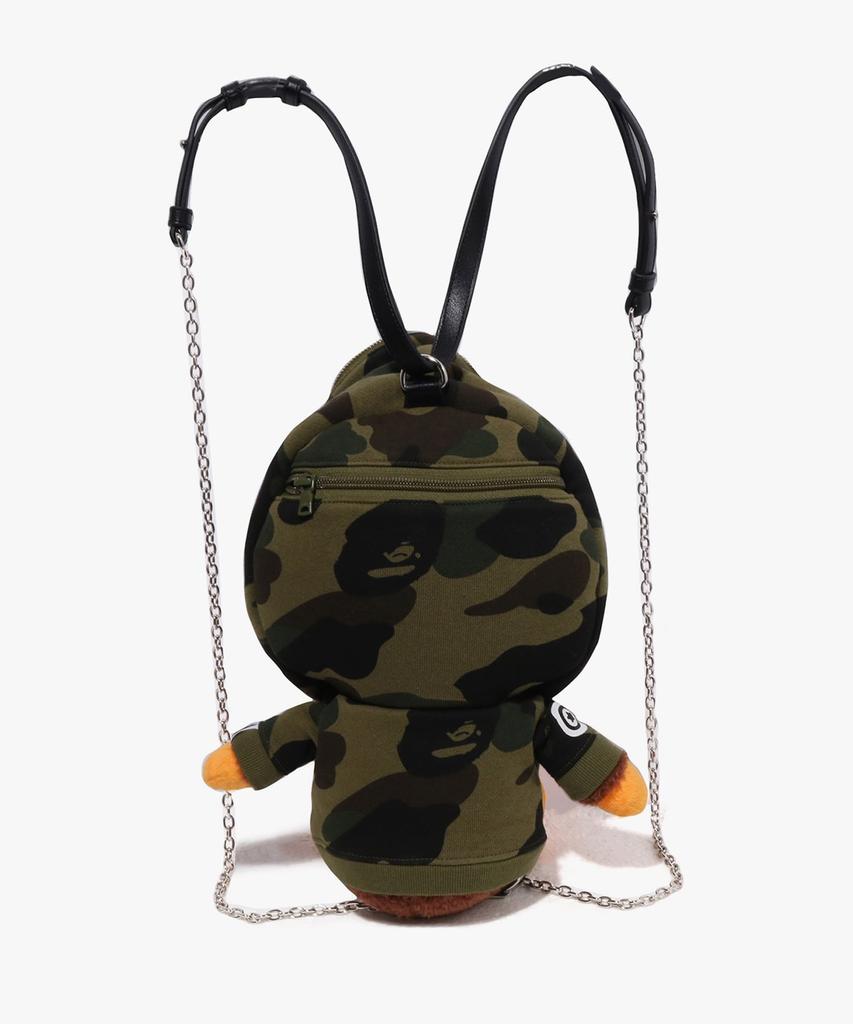 Bape First Camo Baby Milo Plush Doll Backpack Green