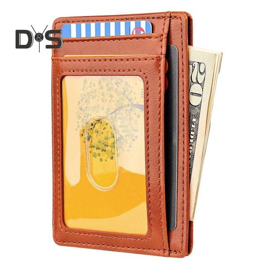 Card Holder 8 Slots Student ID Sleeve Waterproof Anti-theft Change Coin Purse RFID Blocking Protects Personal Information Travel Wallet Business Card