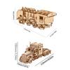 (2Pcs)Набор для сборки 3D деревянной модели-пазла - Веселый и познавательный DIY подарок