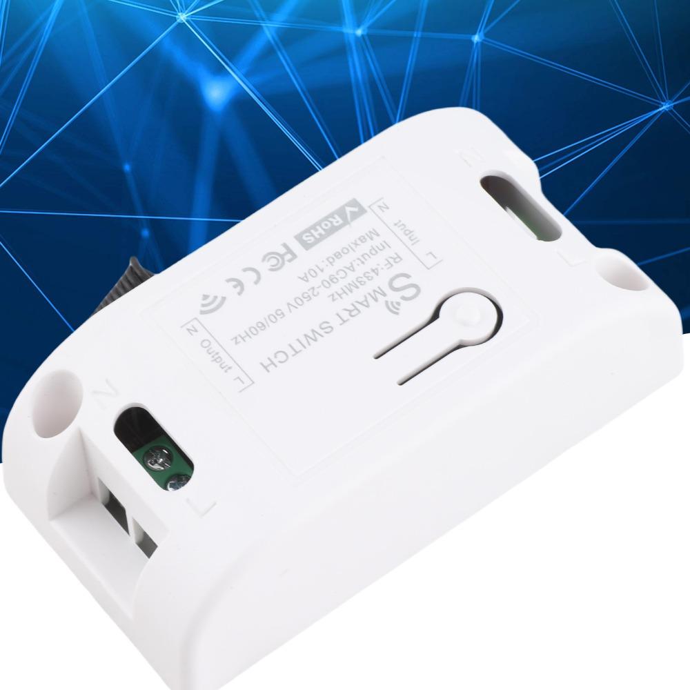 433 МГц RF Умный Переключатель WIFI AC90‑250В Пульт Дистанционного Управления Таймер 1 Канал 50/60 Гц Контроллер Бытовой Техники Домашняя Автоматизация