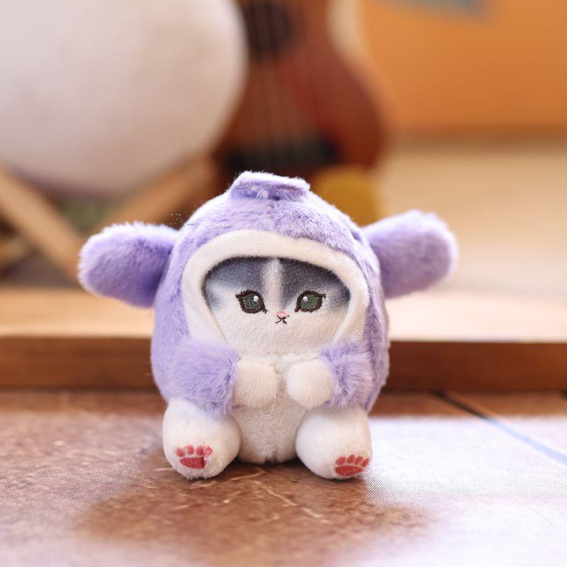 Мультяшный Милый Кот-Акула Котенок Плюшевая Кукла Мягкая Игрушка Брелок Подвеска Девичий Брелок Подвески для Сумки Аксессуар для Пары Подарки