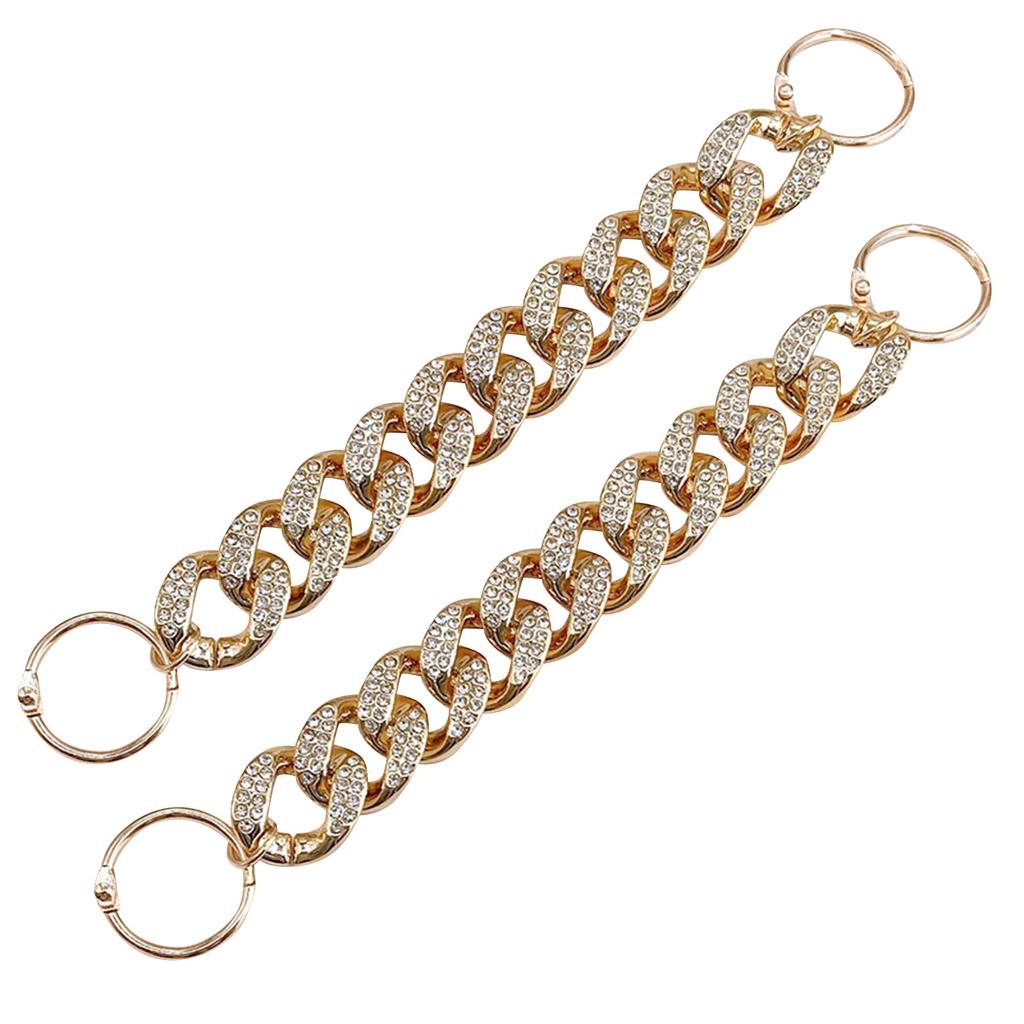 Цепочки для украшения обуви, блестящая металлическая цепочка для подростков, мужчин, женщин, взрослых, аксессуары для обуви