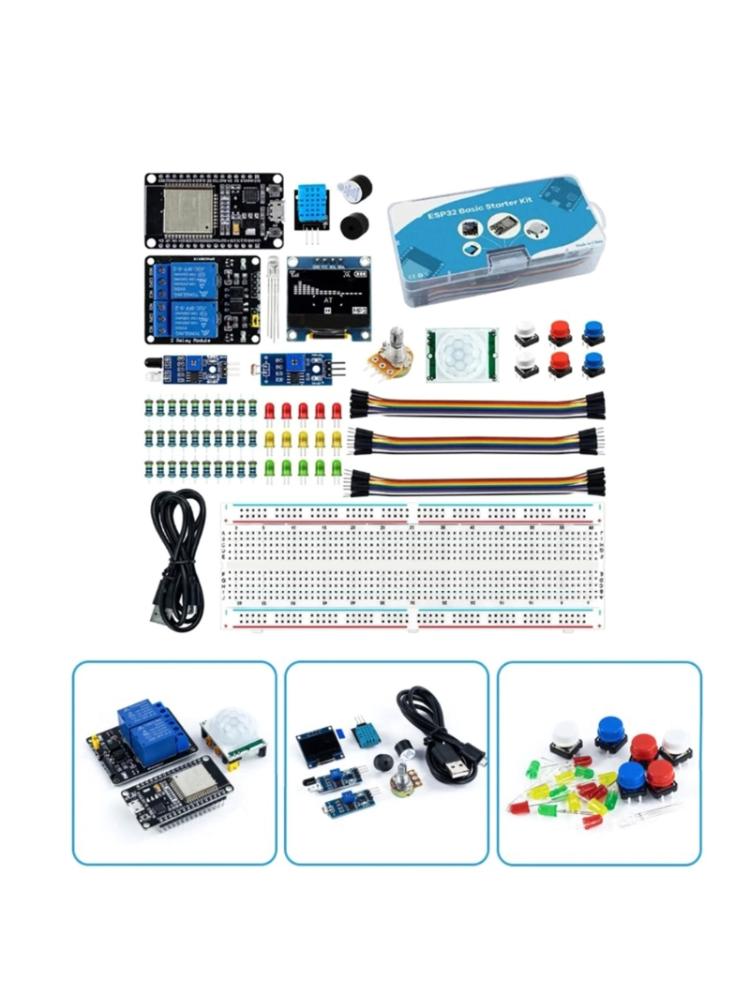 Комплексная плата разработки ESP32 WiFi, базовый стартовый комплект для проектов и программирования