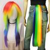 Synthetic Hair Women's Cosplay My Little Pony Rainbow Dash Multi Color Heat Resistant Party Wig