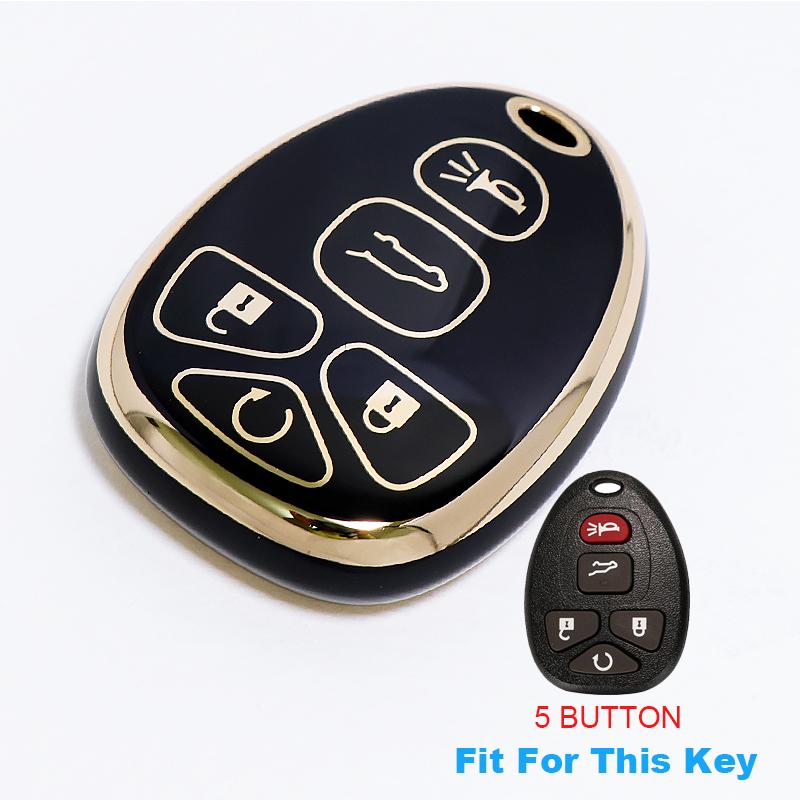 Чехол для ключа-брелока для GMC Acadia 2007-2016 Yukon XL/Chevy Suburban Tahoe Traverse для Cadillac Escalade SRX для Buick Enclave