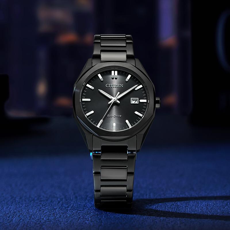 Citizen Серия Eco-Drive Повседневные Деловые Солнечные Кварцевые Часы Мужские Часы Черные BM7625-80H