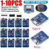 1-10pcs ESP8266 D1 Mini WIFI Development Board ESP-12F Wemos D1 Mini Nodemcu Lua Iot Board 3.3V Met Pins TYPE-C/Micro USB