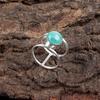 Натуральный Амазонит Драгоценный Камень 925 Стерлинговое Серебро Ювелирные Изделия Ручной Работы Кольцо-Заявление RR-13-22