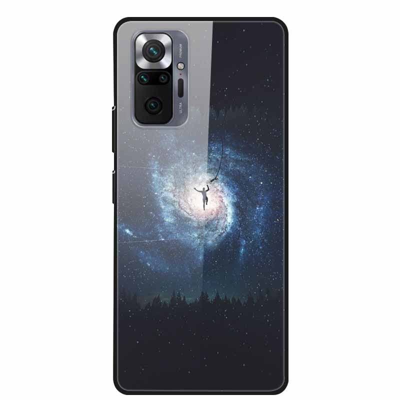Цветная закаленная стеклянная крышка для чехла Xiaomi Redmi Note 10 Pro, жесткий противоударный Funda для чехлов Redmi Note10 / Note 10Pro, корпус