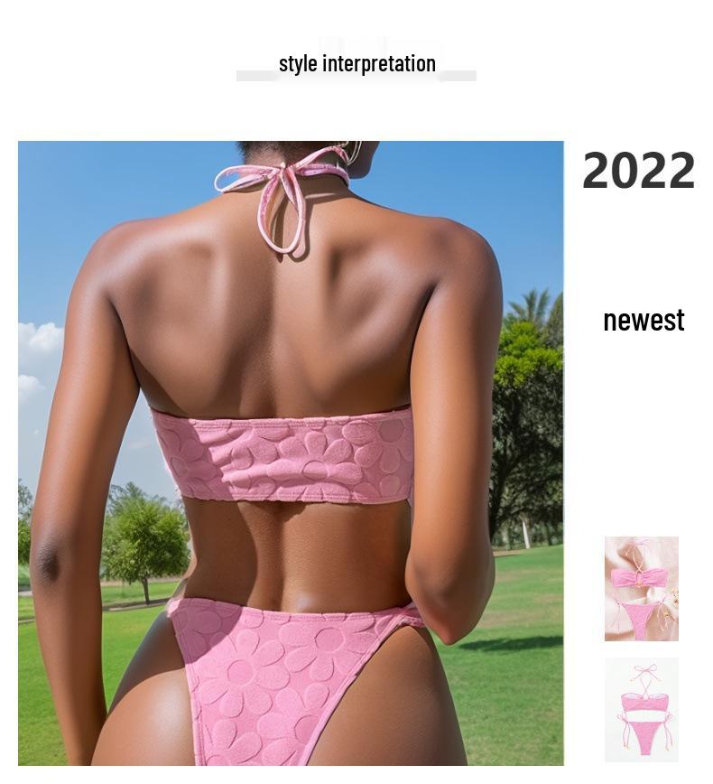 Женский сексуальный раздельный купальник бикини однотонного цвета - Горячо продаваемый купальник для пляжа с эффектом похудения