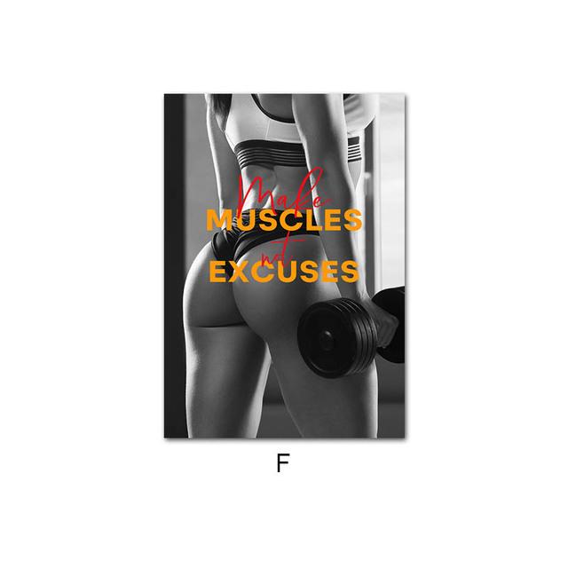 Декор для тренажерного зала, сексуальный постер для фитнеса и девушки, бодибилдинг, холст, картина, принт, мотивационные цитаты, картина, декор для тренажерного зала