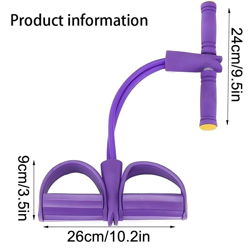 Fitness Resistance Bands-6 Tube Pedal Ankle Puller 2025 Upgrade Stretch Bands For Exercise Sit Up