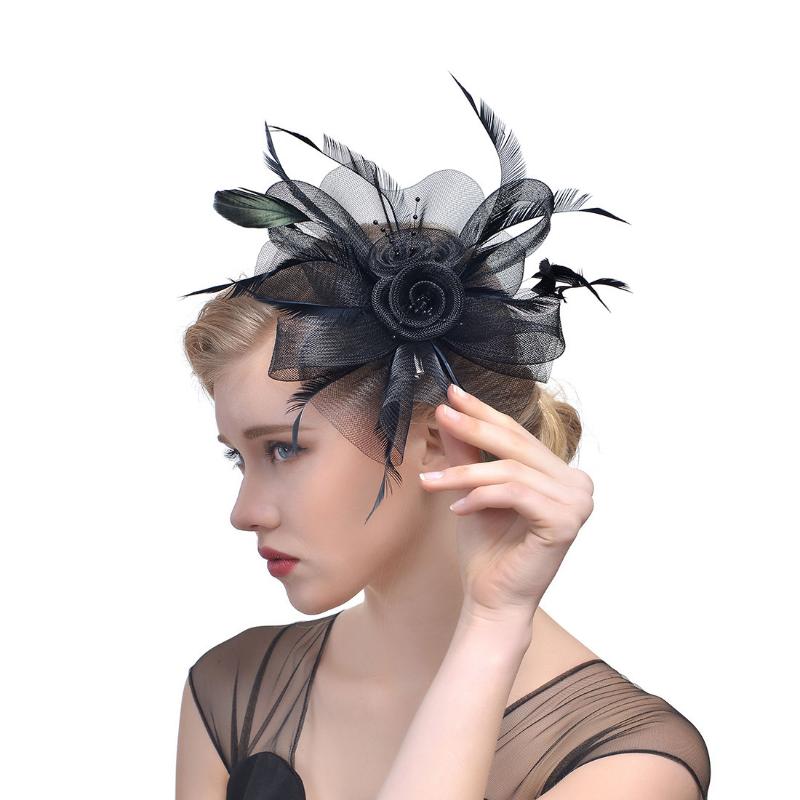 Перо Aliceband Fascinator Повязка на голову Свадьба Женский день Гонка Royal Ascot