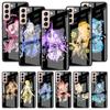 Glass Case For Samsung Galaxy S22 S20 FE S21 5G S10 S9 Plus Note 10 20 Lite Tempered Phone Cover Anime Genshin Impact Cool