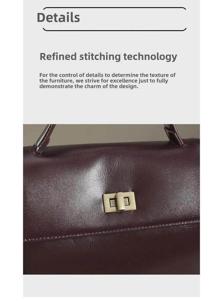 Genuine Leather Women's Messenger Bag - 2024 Autumn/Winter High-Quality, Fashionable, Versatile Shoulder Handbag