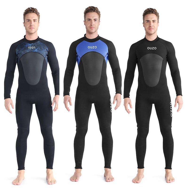 Mens 3mm Neoprene Full Suit Wetsuit Diving Snorkeling Surfing Winter Swimming Warmth Protection