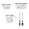 Miffy Baby Tableware 5-piece Set No. 1, White, Air + Bowl + Cup + Spoon + Fork, Popular Korean Parenting Items