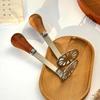 Non-Stick Mud Press Masher Wooden Handle Handheld Garlic Presser Manual Potato Masher  Kitchen Tool