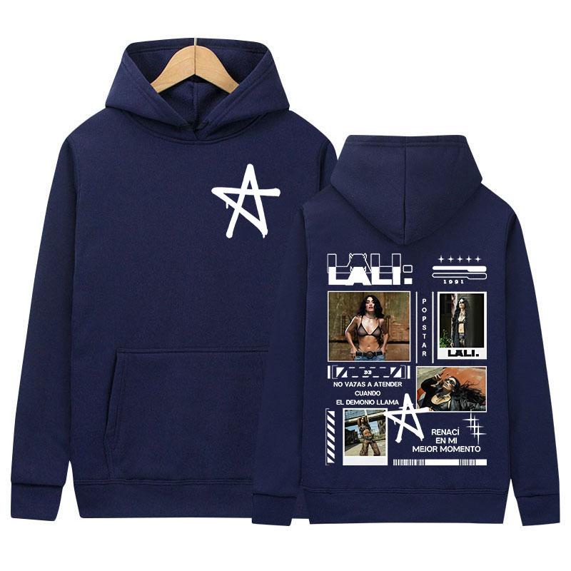 Singer Lali Esposito Tour 2025 New Album Graphic Hoody Mens Women Vintage Aesthetic Sweatshirt Casual High Street Fleece Hoodies