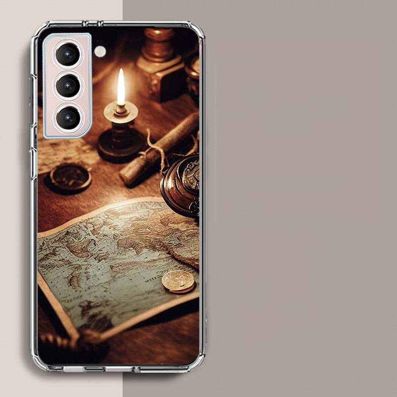 Старинные карты, ретро-компасы и телескопы Чехол для телефона для Samsung A16 A26 A36 A56 A17 A15 A25 A35 A55 A14 A24 A34 A54 A04S A05S