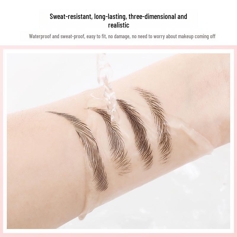 6D наклейки для бровей: Реалистичная водонепроницаемая татуировка-вышивка