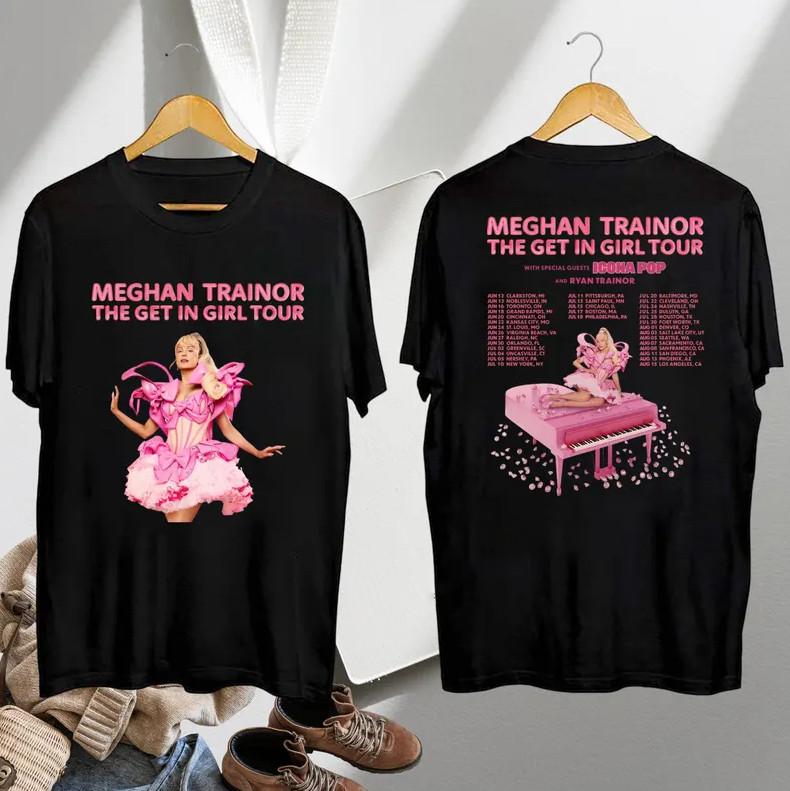 Meghan Trainor Graphic Tour Shirt 2026 | The Get In Girl Tour Merch | Pop Music