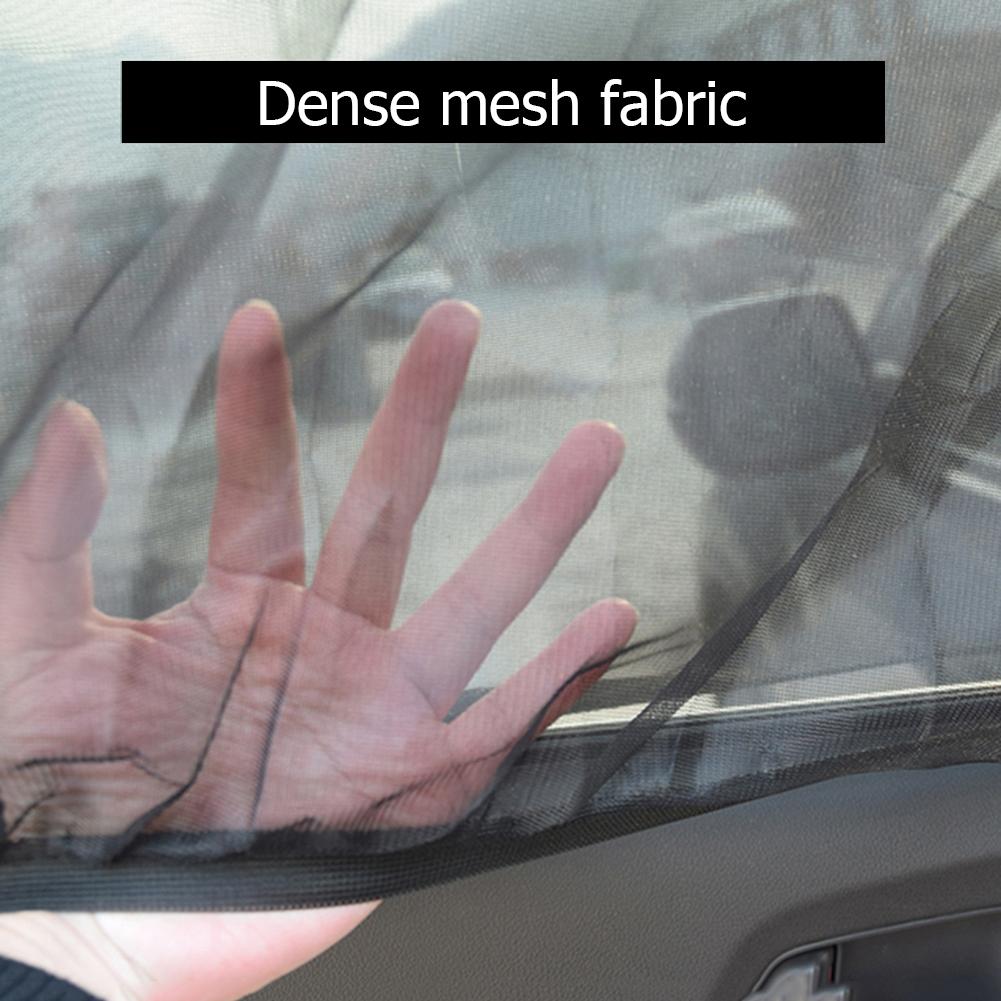 Универсальный солнцезащитный козырек для бокового окна автомобиля, передняя + задняя сетка, противомоскитный солнцезащитный козырек, двойной анти-УФ-автомобиль