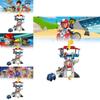 Paw Patrol Toy Set For Kids With Pullbackpolice Cars And Figures For Children Playtime