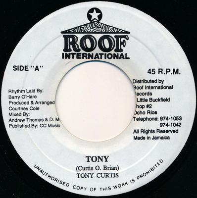 7-дюймовая пластинка ТОНИ КЕРТИС - Tony NONE Roof Internatio Ямайский Регги, Ска и Даб Б/У