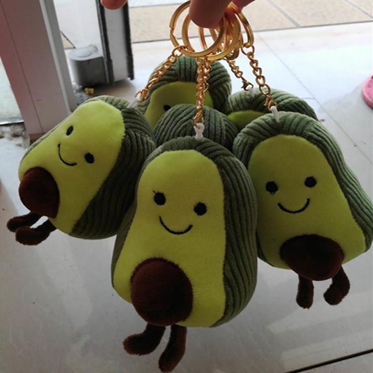 Авокадо Милый Брелок Плюшевая Игрушка Девочки Дети Украшение Рюкзака Подвеска
