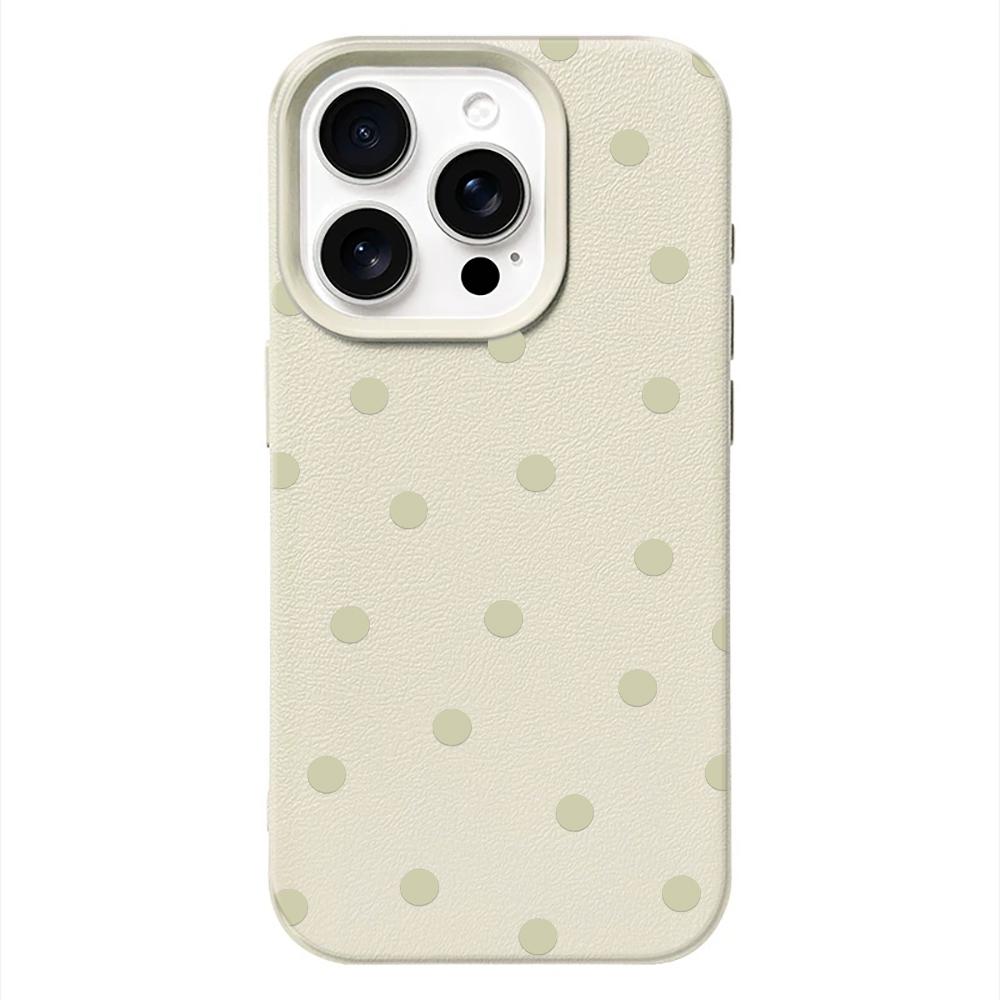 INS Чехол для телефона в горошек, свежий, маленький, для iPhone 17 14 16 15 12 11 Pro Max 13 17 Plus, мягкий силиконовый чехол Fundas