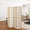 4 Panel Folding Room Divider, Freestanding Room Separator, Indoor Privacy Screen for Living Room, Bedroom, 160 x 170cm