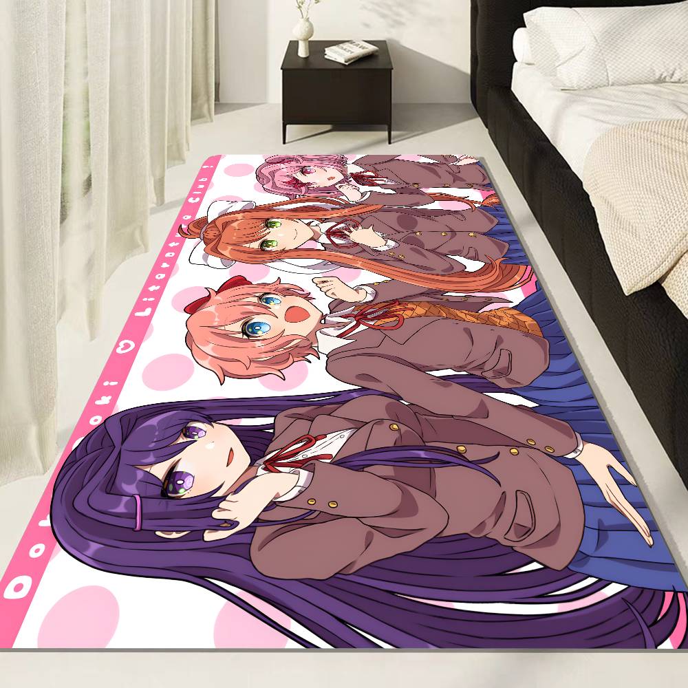 Doki Doki Literature Club Придверный коврик Nordic Style Коврик для спальни гостиной Домашний балкон Противоскользящий Современный домашний декор