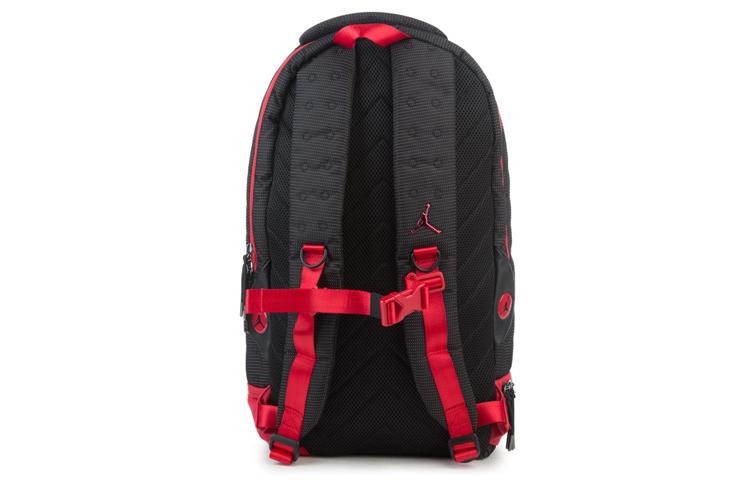 Jordan Полиэстеровый Баскетбольный Рюкзак Унисекс Черно-Красный 9A1898-KR5