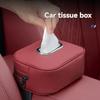 1PC New Chair Back Hanging Car Paper Box, High-end Armrest Box, Napkin Paper Hanging Bag, Car Tissue Box