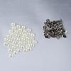 30/50pcs Pants Garment Crafts DIY Cloth Button Scrapbooking Half Round Pearl Rivets
