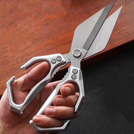 Кухонные ножницы из нержавеющей стали Сверхпрочные кухонные ножницы для мяса, рыбы, птицы Коммерческое кухонное оборудование