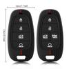 Чехол для автомобильного ключа с кнопками 4, 5, 7, 8 для Hyundai Santa Fe Tucson 2022 NEXO NX4 Ioniq 5 Atos Prime Solaris 2021 Аксессуары