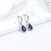 Элегантные серьги-капли из синего кубического циркония для женщин, классический ювелирный аксессуар для вечерних мероприятий