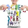 Kids Summer Casual Alphabet Lore Kindergarten Students 3D Print T-shirts Boys Girls Funny Lovely Print T-shirts Children Tops