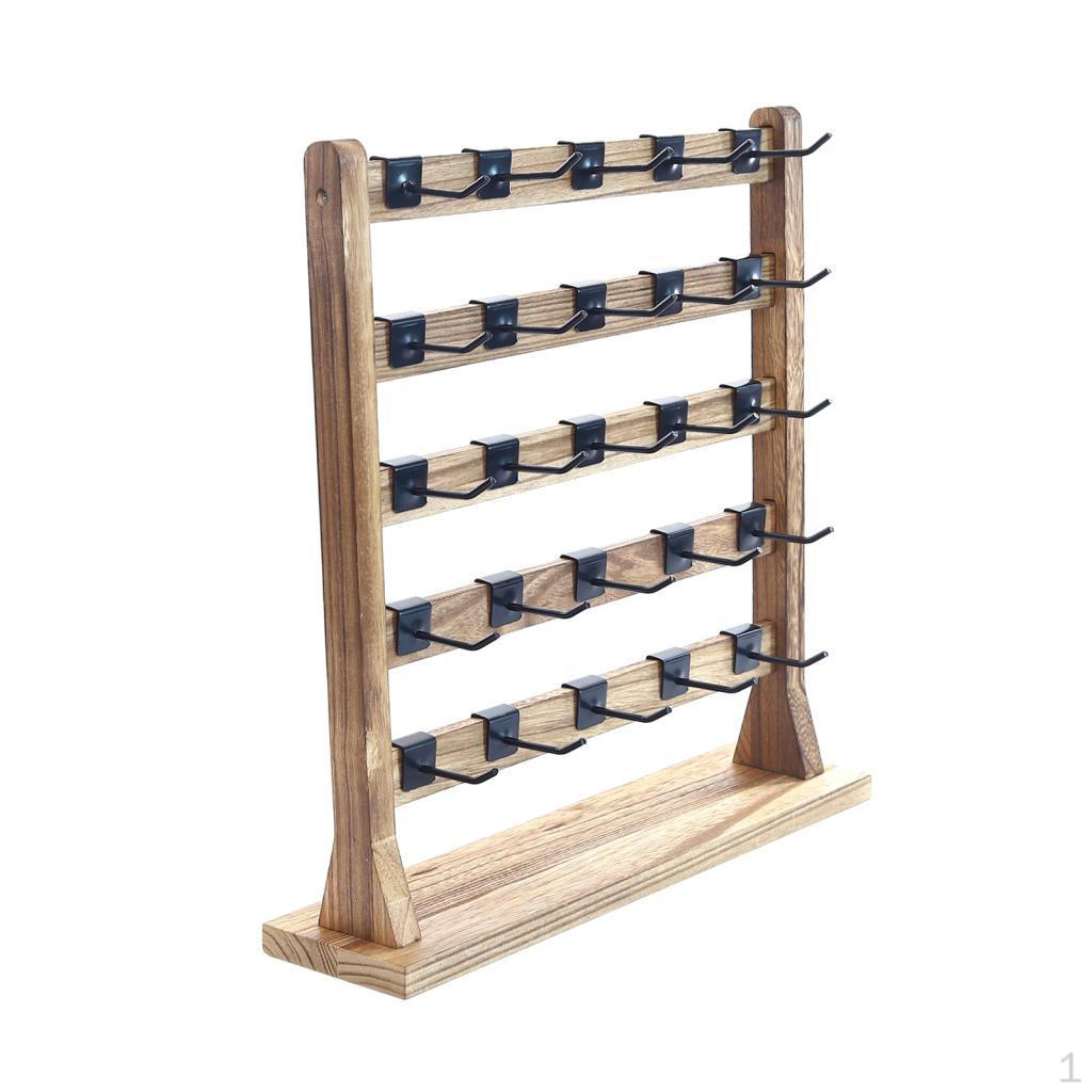 Подставка для сережек для продажи, деревянная ювелирная стойка большой емкости для продажи